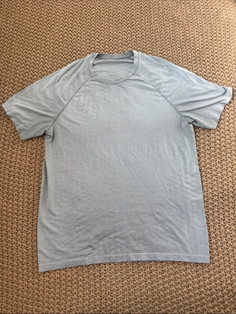 Lululemon Metal Vent Tech Short Sleeve Shirt Light Gray XL